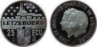 Luxemburg 25 Ecu 1995 Ag Jean und Josephine von Luxembourg pp