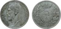 Liechtenstein 1/2 Franken Ag Johann II. 1858-1929, hübsche Patina -