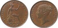 GB Großbritannien ab 1708 1 Penny Ku Victoria, Seaby 3948, Doppelsenkung im Datum, kleine Stoßmarke auf der Wange, minimale Randfehler -