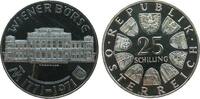 Österreich 25 Schilling Ag Wiener Börse, zaponiert, minimal berieben -