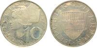 Österreich 10 Schilling Ag 2. Republik, fleckig -
