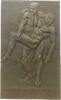 Plakette 1908 Medicina in nummis Bronze Frankfurt - auf den 1. Internationalen Kongress für Rettungswesen, Medicina in Nummis, ein - nur mit eine...