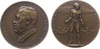 Luftfahrt Medaille Bronze Eckener Hugo - für Verdienste um die Zeppelin-Eckener-Spende, Führer des LZ 126 bei der Amerikafahrt, Büste nach links / -