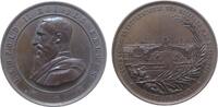 Medaille 1888 Belgien Bronze Brüssel - auf den großen Wettbewerb von Wissenschaft und Industrie, Brustbild von Leopold II. nach links / Ausstellu...