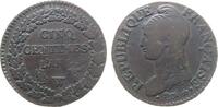 Frankreich 5 Centimes Br Directoire, W (Lille) -