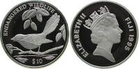 Fidschi Inseln 10 Dollar Ag Fliegenschnäpper -