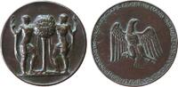 vor 1914 Bronzeguß Adler Plakette - Volkswohlfahrt und Jugendpflege, Preussen, ca. 104 MM, ca. 350 Gramm Medaille o.J. vz