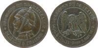 Napoleon Medaille Bronze Napoleon III (1852-1870) - satirische Medaille, Spottmedaille, Sedan, Napoleon mit Pickelhaube ohne Halseisen und Kette / -