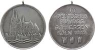 Schützen tragbare Medaille Silber Köln - auf das 19. Deutsche Bundesschießen, Kölner Dom / Mehrzeiler , v. Poellath, ca. 40,4 MM, ca. 26,8 Gramm, kleine Ra -