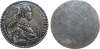 Italien Medaille Blei versilbert Popoli Isabella Manfro de - Pastorina de Siena, Brustbild nach rechts, einseitig, Signatur: P, ca. 65 MM, später -