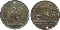 vor 1914 Medaille Bronze Friedrich II. (1740-1786) - auf die Schlacht bei Hohenfriedberg, König zu Pferd nach rechts / Schlachtszene, ca. 42,2 MM, -