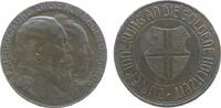 vor 1914 Medaille Bronze Friedrich I. (1852 - 1907) - auf seine Goldene Hochzeit mit Louise, Baden-Durlach, beider Büsten nach rechts / Wappen, ca -