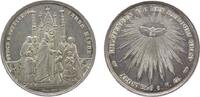 Reformation / Religion Medaille Silber Firmung, Firmszene Durch die Auflegung Ihrer Hände / Taube im Strahlenkranz - Empfangen Sie den Heiligen Geist, v. Dr -