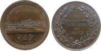 Städte Medaille Bronze Celle - Widmung der Stadt auf die Geburt von Ernst August, Braunschweig-Calenberg-Hannover, Stadtansicht mit dem herzogli -