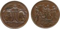 Friedrich III (1831-1888) Medaille Bronze Friedrich III (1831-1888) - auf seine Hochzeit mit Victoria von England, Engel über den Porträt-Medaillons - unten 2 Wapp -