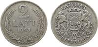 Lettland 2 Lati Ag Wappen -