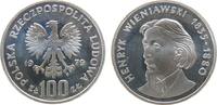 Polen 100 Zlotych Ag Wieniawski, Parch. 284, etwas angelaufen -