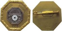 Schützen nach 1945 Abzeichen Bronze Neufinsing (bei München) - Schützenkönig Grüne Eiche, v. Jos.Aschka, sechseckig, ca. 37,5 MM -