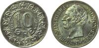 Dänemark 10 Öre Ag Frederik VIII, winzige Randfehler -