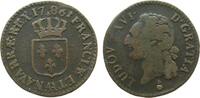 Frankreich 1/2 Sol Ku Louis XVI, AA (Metz) -