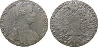 Österreich Taler Ag Maria Theresia (1740-1780), S.F. Günzburg, .x, Diadem 9 Perlen, Federn: 1-3-1, Brosche oval, spätere Prägung ab 1853 -