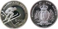 San Marino 1000 Lire Ag Olympiade Abfahrtslauf -