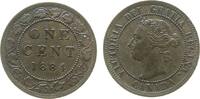 Kanada 1 Cent 1884 Br Victoria, winziger Randfehler vz+ 90,00 EUR  + 100,00 EUR frais d'envoi
