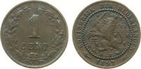 Niederlande 1 Cent 1897 Br Wilhelmina I, Schulman 965, kleiner Randsto&szlig; ss 15,00 EUR  + 100,00 EUR frais d'envoi