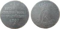 D&auml;nemark 1 Sechsling 1787 Ku Pr&auml;gung f&uuml;r Schleswig Holstein s 12,00 EUR  + 100,00 EUR frais d'envoi