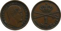 D&auml;nemark 1 RBS 1853 Ku Frederik VII, Rigsbankskilling, Siegs 4 ss 14,00 EUR  + 100,00 EUR frais d'envoi
