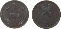 D&auml;nemark 1 &Ouml;re 1874 Br Christian IX s-ss 19,50 EUR  + 100,00 EUR frais d'envoi