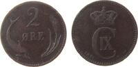 D&auml;nemark 2 &Ouml;re 1874 Br Christian IX ss 12,00 EUR  + 100,00 EUR frais d'envoi