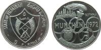 Verein. Arabische Emirate 5 Riyals Ag Fujaira ( Fudschairah, Fujairah), 1972 Olympiade München, minmale Handlingsmarken -
