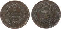 Luxemburg 5 Centimes Br Willem II, minimal Grünspan -