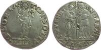 Italien Stadtrepubliken Mocenigo, Lira Ag Andrea Gritti (1523-39), R. .C. (Ruzier Contarini), San Marco überreicht Fahne an knienden Dogen / Christus steht segnend, He -