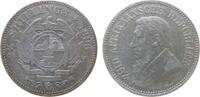 Südafrika 2 1/2 Shilling Ag Paul Kruger, Zuid Afrikaansche Republik, kleine Randfehler -