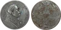 Vatikan Suitenmedaille Bronze versilbert Paulus II. (1464-1471), Brustbild nach rechts / Lebensdaten, Signatur: G.H. (Georg Hautsch), ca. 38 MM, aus d -