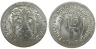 Kongo DR. 10 Francs Al Löwenkopf -