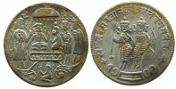 Indien Tempeltoken Ms-Ag Rama-Laksmana, Messing versilbert, nicht im Brodman verzeichnet -