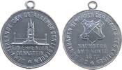Städte tragbare Medaille Zinn Naumburg - auf die Enthüllung des Kriegerdenkmals, geschaffen von Julius Moser (Berlin), das Denkmal erinnert an die Naumbu -