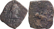Ancient Greek AE 23 Bactria, Eukratides I, c. 170-145 BC. AE 23 -