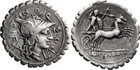 Ancient Roman Denarius L. Pomponius Cn.f.. Denarius -