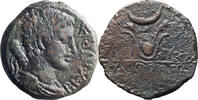 Ancient Greek AE 26 Mauretania, Juba II, with Kleopatra Selene. 25 BC-AD 24. AE 26 -