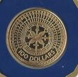 Salomon-Inseln 100 Dollars Gold 1980 GN965 - Native Art - Elisabeth II. 1952-2022 Solomon Islands Unzirkuiert in Original Folder