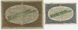 Deutsches Reich Brandenburg 5 Pfennig, 2 Mark Gutscheine Lot 1917 GB338 - Brandenburg Havel Kriegsgefangenlager - PoW Camp Bank Paper Money Gebrauchte Erhaltung