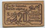 Österreich 20 Heller Sperrholz 1920 GB829 - Gemeinde Hadersfeld im Wienerwald - Notgeldschein in Sperrholz Vorzüglich - Unzirkuliert