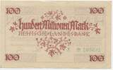 Deutsches Reich Weimar 100 Millionen Mark Banknote Inflation 1923 GB753 - Hessische Landesbank - Gutschein Notgeld Paper Money Germany Fast Bankfrische Erhaltung