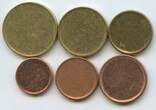 Europa 1,2,5,10,20,50 Cents Ronden ungeprägt nd. G6746 - Schrötlinge, Rondellen Lot alle ungeprägt TTB-SUP