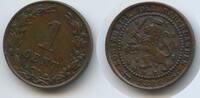 1 Cent G14495 - Netherlands KM#107.1 VF+ Wilhelm III.1849-1890 Niederlande -