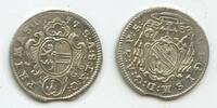 1 Kreuzer GB1076 - Salzburg Erzbistum Silber Schrattenbach 1753-1771 -